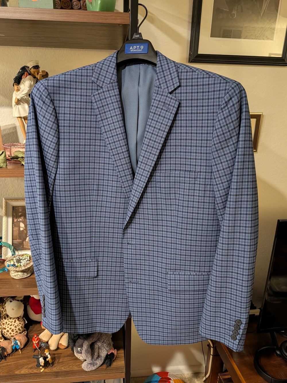 Apt. 9 Men's Blue Plaid Sport Coat
